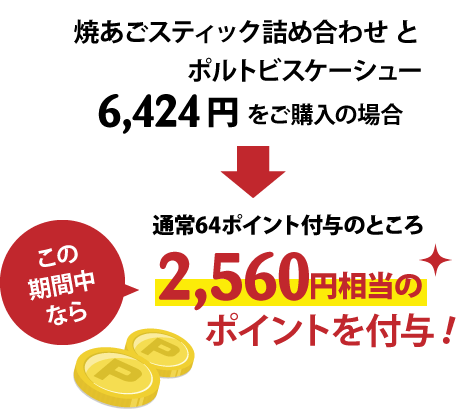 2,560円相当のポイントを付与!