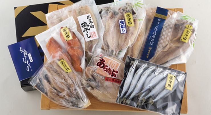 津田水産のオススメ干物がたくさん入っている大変お得な詰合せ!